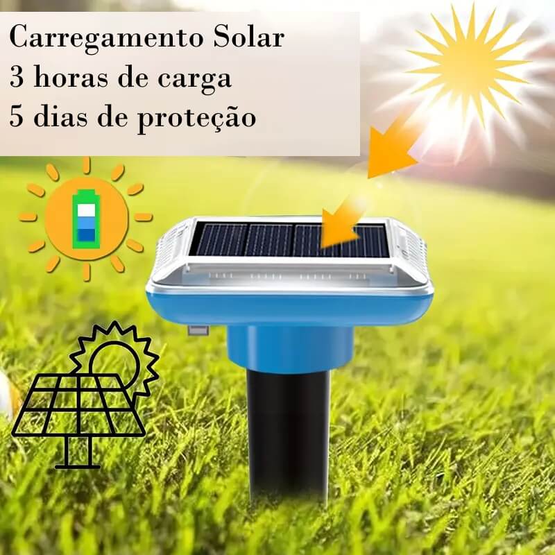 PragShield - Repelente Ultrasônico Solar - Compre 1 Leve 2