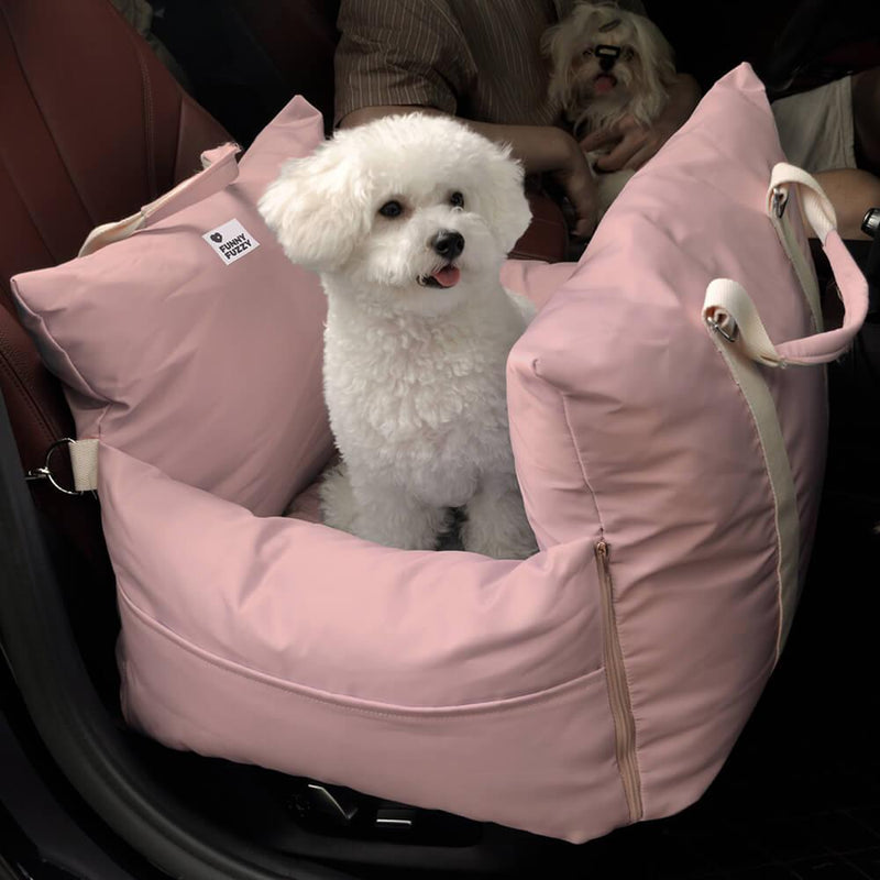 Cama Impermeável para Assento de Carro para Cachorro - Primeira Classe