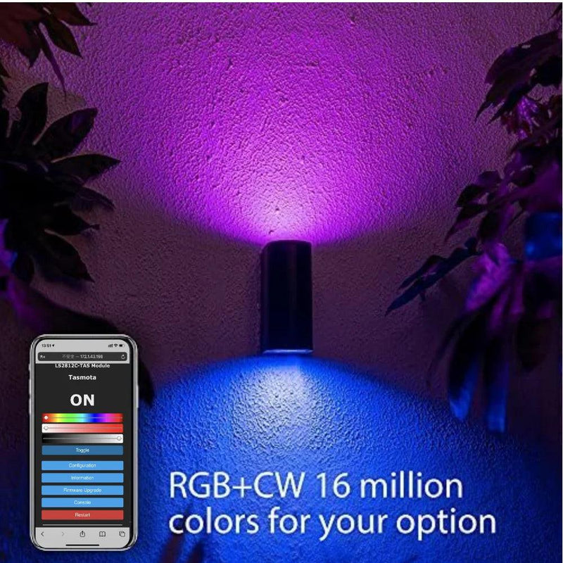 TASMOTA Smart RGBCCT Colour Bulb ESP8285 works with Home Assistant 4.5W GU10