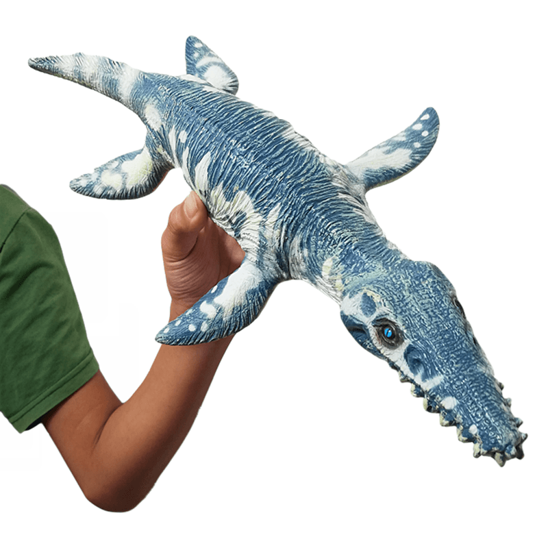 Export Large Soft Rubber Artificial Marine Dinosaur Cangcang Dragon Liopleurodon Plesiosaurus Dunkleosteus Animal Model Toys