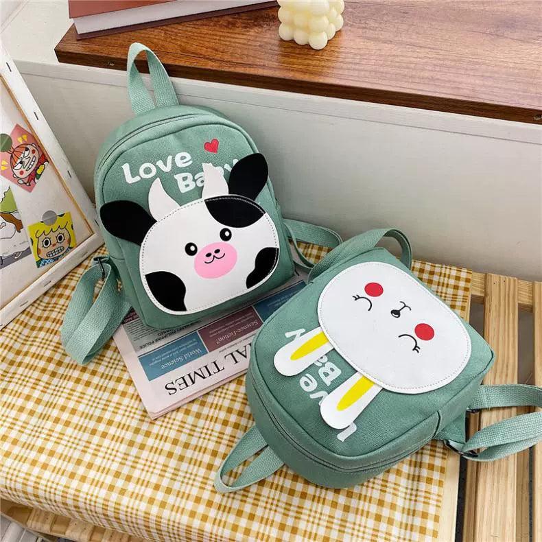 Ultra-Light 1-2-3 Years Old Canvas Cartoon Kids Schoolbag