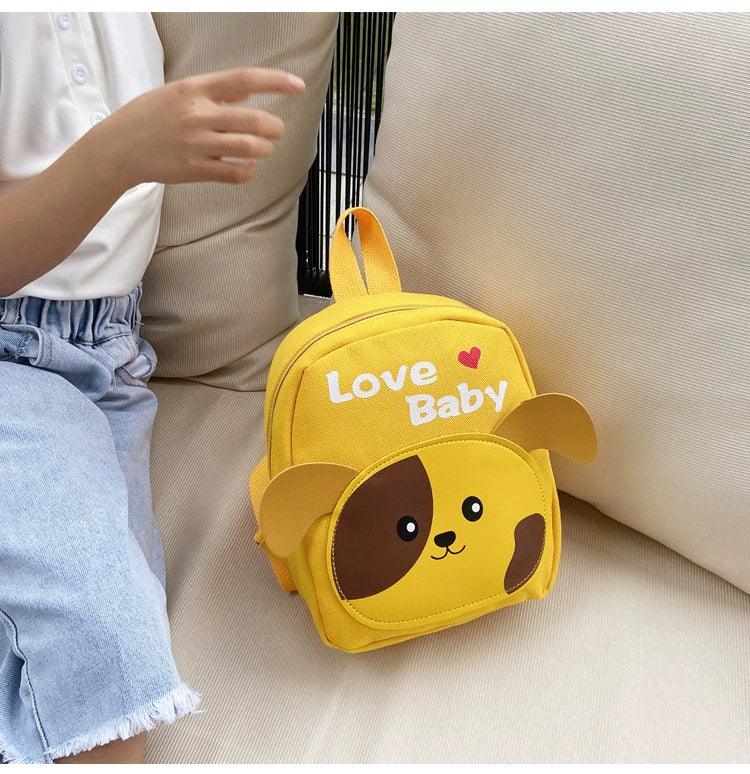 Ultra-Light 1-2-3 Years Old Canvas Cartoon Kids Schoolbag