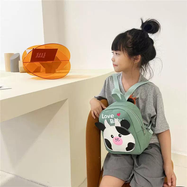 Ultra-Light 1-2-3 Years Old Canvas Cartoon Kids Schoolbag