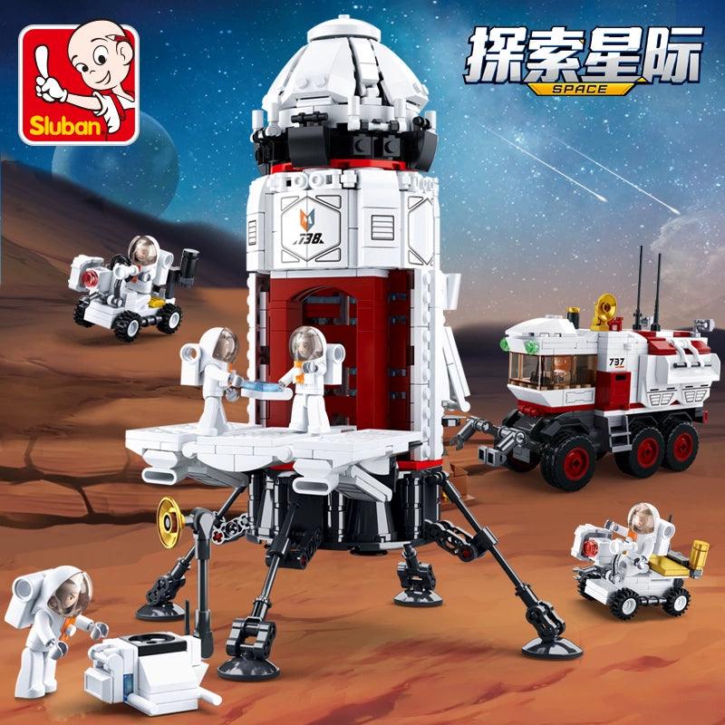 Splicing Toy Building Blocks Space Rocket Model International Space Station Space Shuttle Boys Puzzle