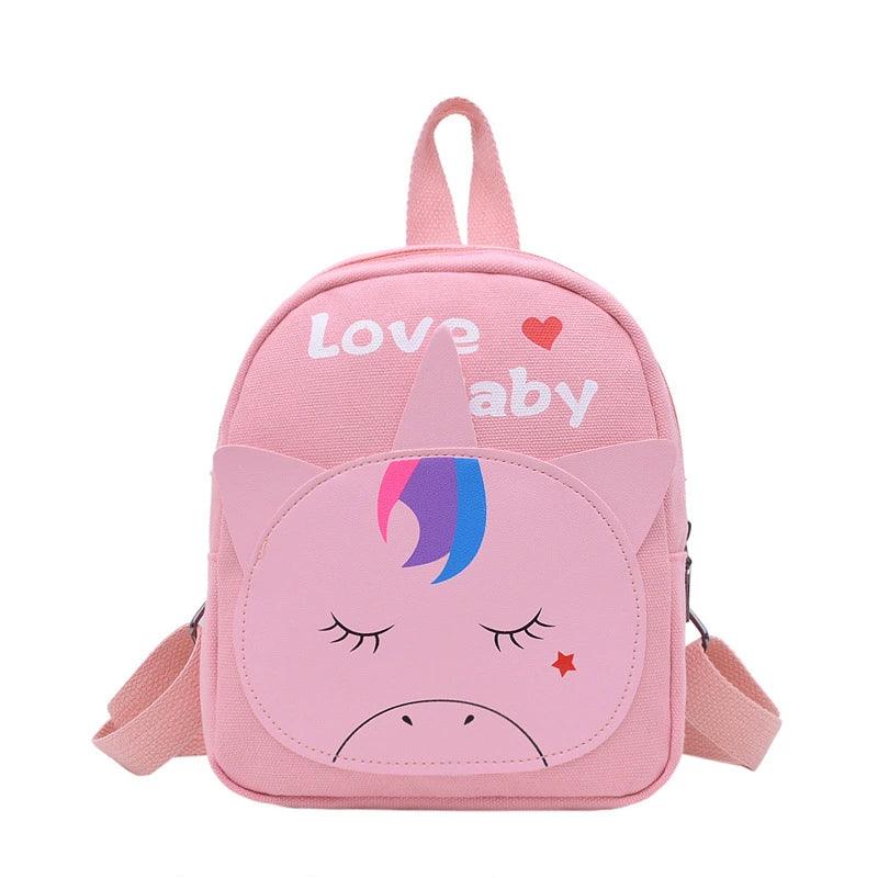 Ultra-Light 1-2-3 Years Old Canvas Cartoon Kids Schoolbag