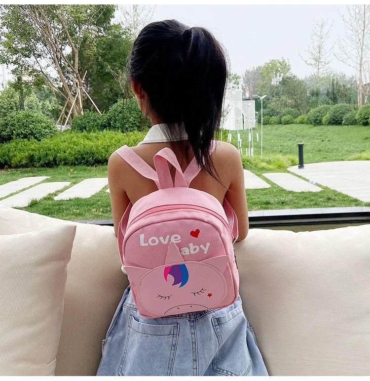 Ultra-Light 1-2-3 Years Old Canvas Cartoon Kids Schoolbag