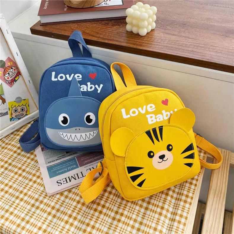 Ultra-Light 1-2-3 Years Old Canvas Cartoon Kids Schoolbag