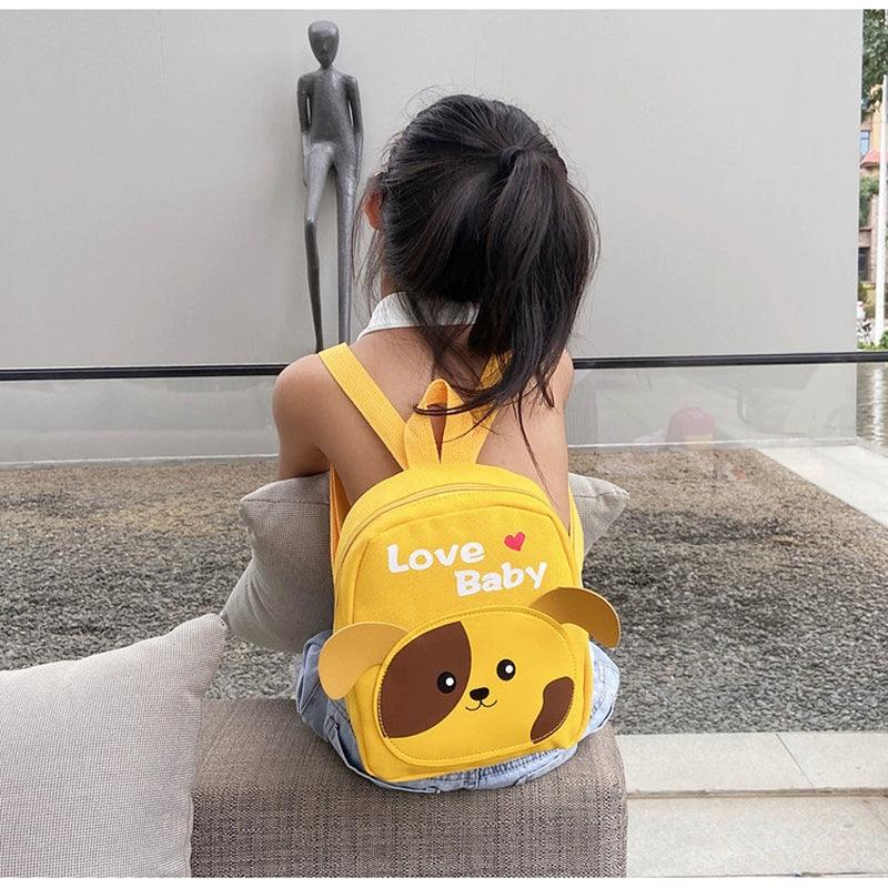 Ultra-Light 1-2-3 Years Old Canvas Cartoon Kids Schoolbag