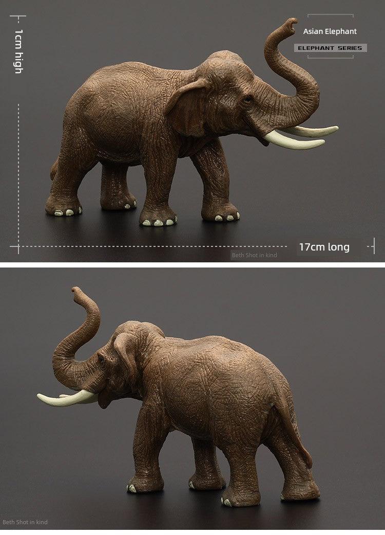 Kids Model Large Solid Asian Elephant Artificial Animal