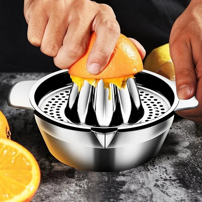 Portable Lemon Orange Manual Fruit Juicer 304 Stainless Steel Kitchen Accessories Tools Citrus Raw Hand Pressed Juice Maker