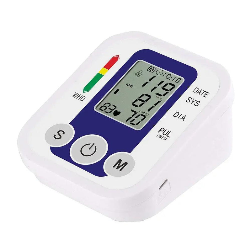 Medical Automatic Pressure Tonometer Tensiometer Heart Rate Pulse Meter BP Monitor Healthy Digital Arm Blood Pressure Meter Cuff