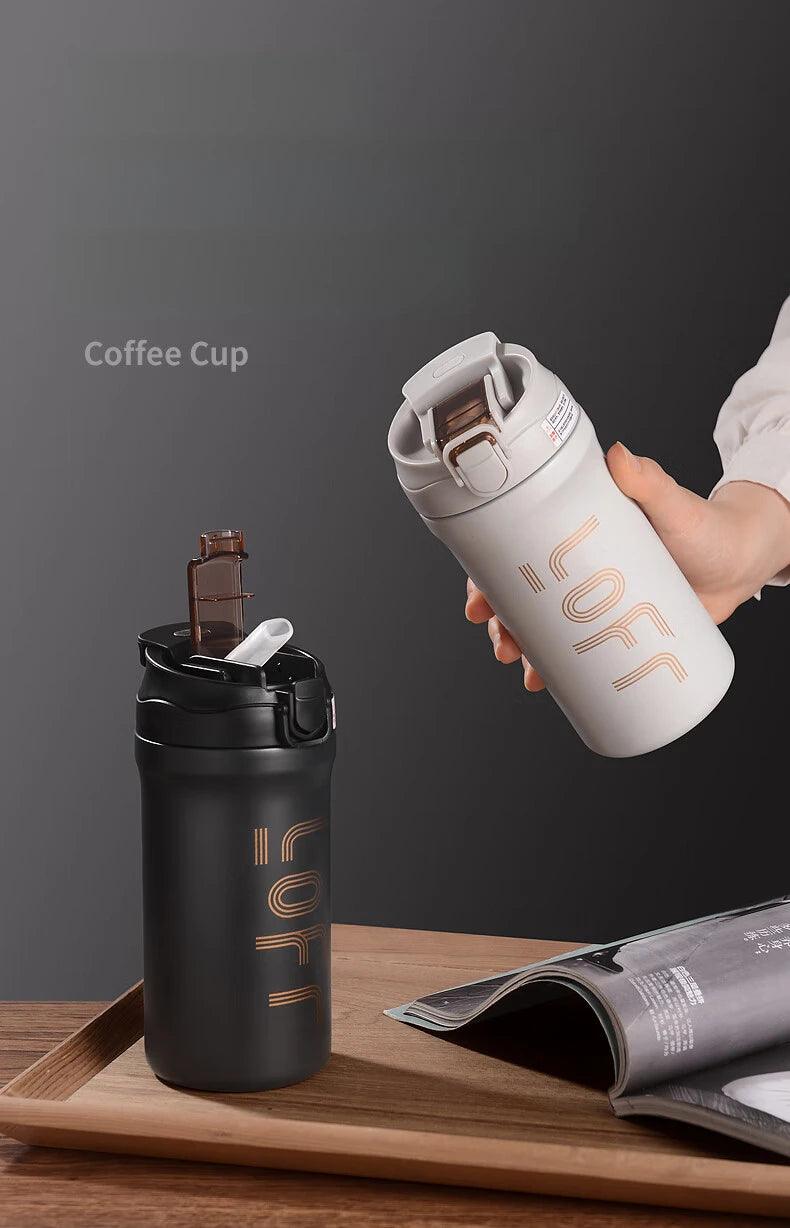 GIANXI Stainless Steel Coffee Thermos Cup For Women Portable Double Sippy Food Contact Grade Material Leakproof Vacuum Mug