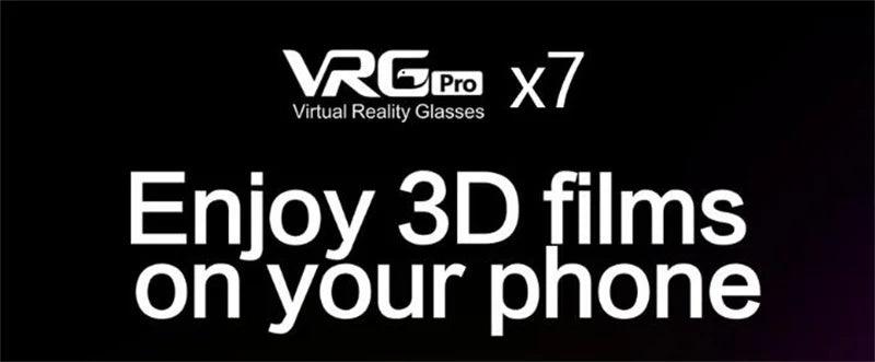 Original VRGpro X7 VR Virtual Reality 3D Glasses Box VR Google Cardboard Helmet for IOS Android 5-7" Smartphone,Wireless Rocker