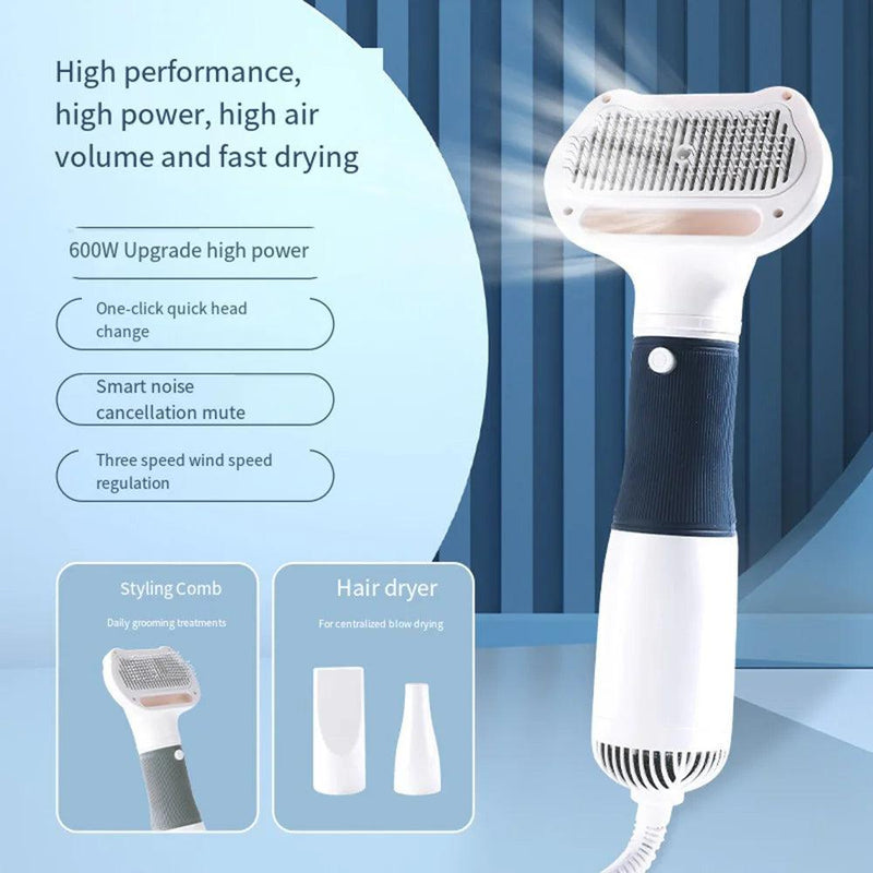 110V 220V Puppy Pet Hair Dryer Dog Drying Brush Hair Comb Dog Grooming Hairdressing Pulling Machine Blower Dog accessorie 강아지 애견