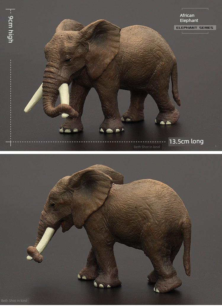 Kids Model Large Solid Asian Elephant Artificial Animal