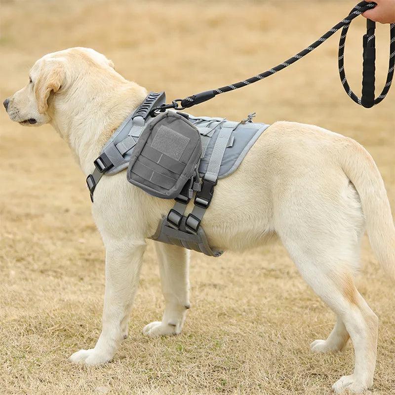 Pet Accessories Dog Harness Tactical Vest Outdoor Training Walking Dog Harness Tactical Chest Sling For Medium And Large Dogs