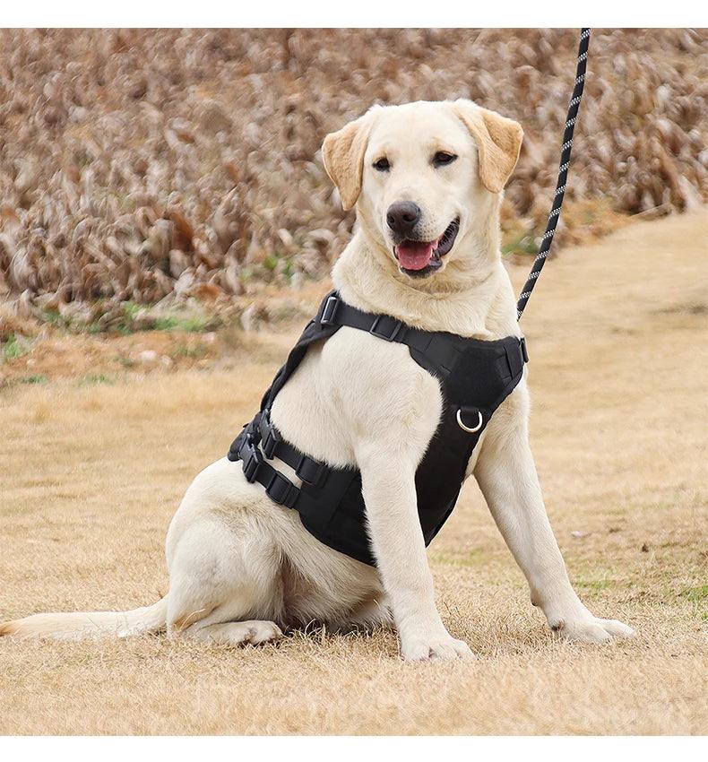 Pet Accessories Dog Harness Tactical Vest Outdoor Training Walking Dog Harness Tactical Chest Sling For Medium And Large Dogs