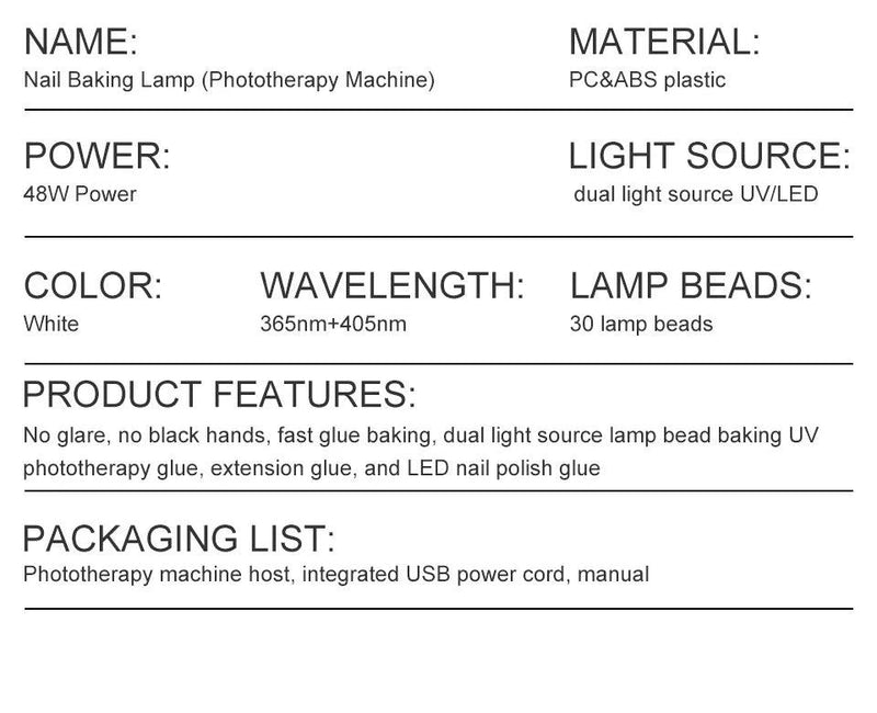 Professional UV LED Lamp for Nails Nail Dryer Machine Nail Home Use Light Uv Gel Varnish Manicure Equipment Tools