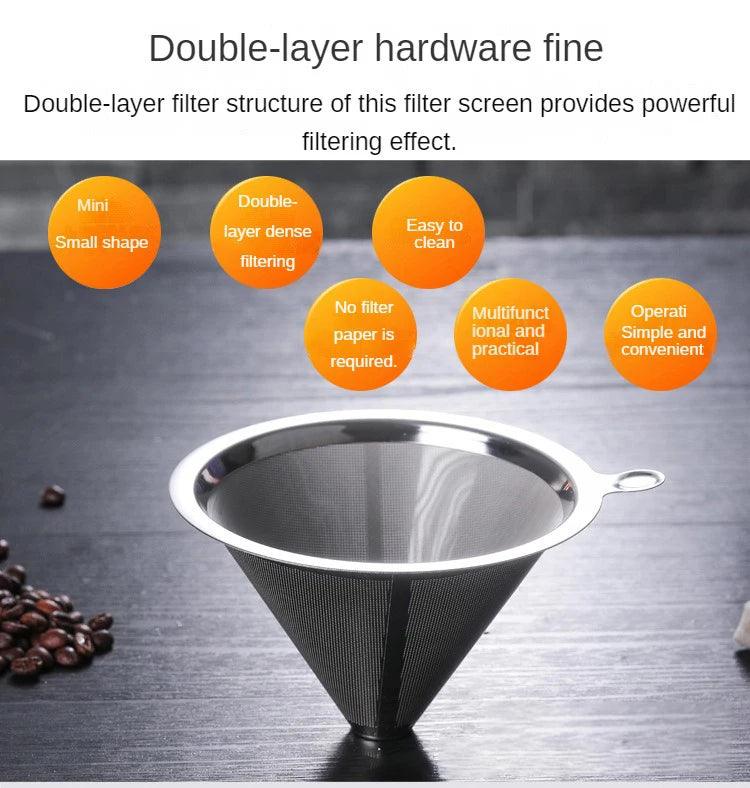 Hand Brewed Coffee Sharing Pot Filter Screen Glass Coffee Filter Cup Coffee Pot Set Drip Small Household Glass Pot Coffee Jar