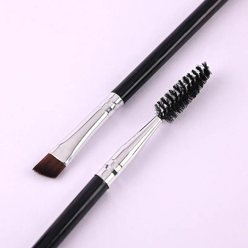 Double-ended Eyebrow Eyeliner Brush for Women Makeup Tools Eyelashes Brush Lash Curl Spiral Brush Angled Brow Powder Brushes