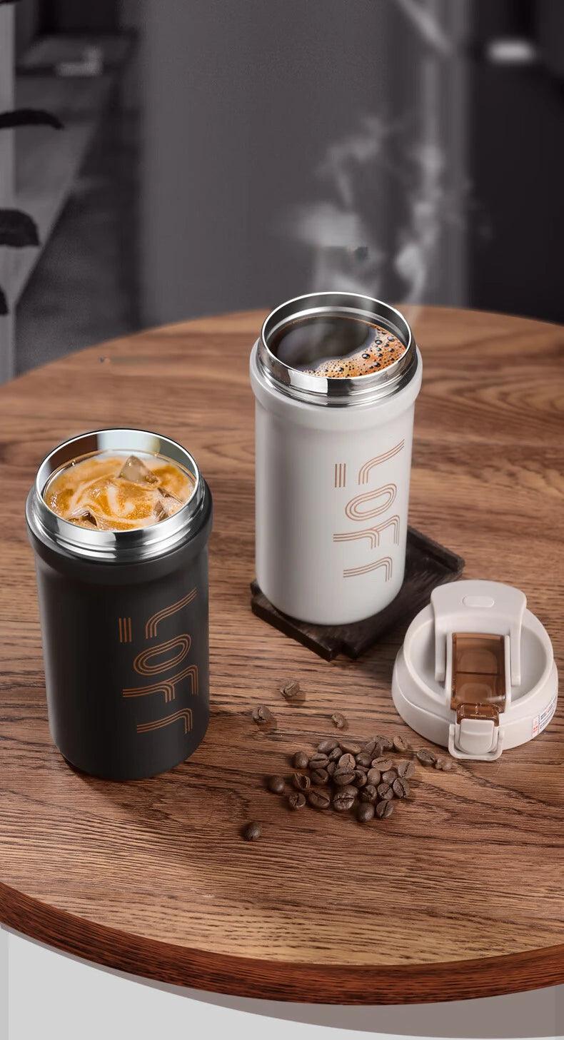 GIANXI Stainless Steel Coffee Thermos Cup For Women Portable Double Sippy Food Contact Grade Material Leakproof Vacuum Mug