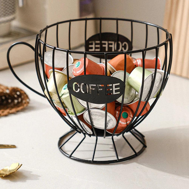 Fashion Coffee Capsule Holder Durable Snack Coffee Storage Bracket Gift For Birthday High Capacity Multipurpose