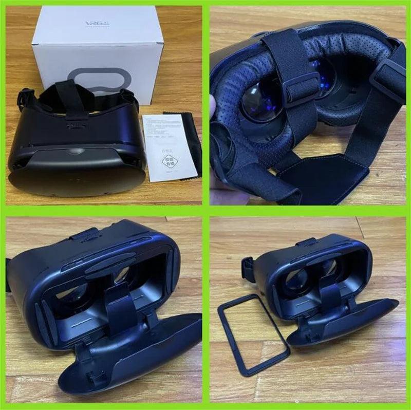 Original VRGpro X7 VR Virtual Reality 3D Glasses Box VR Google Cardboard Helmet for IOS Android 5-7" Smartphone,Wireless Rocker