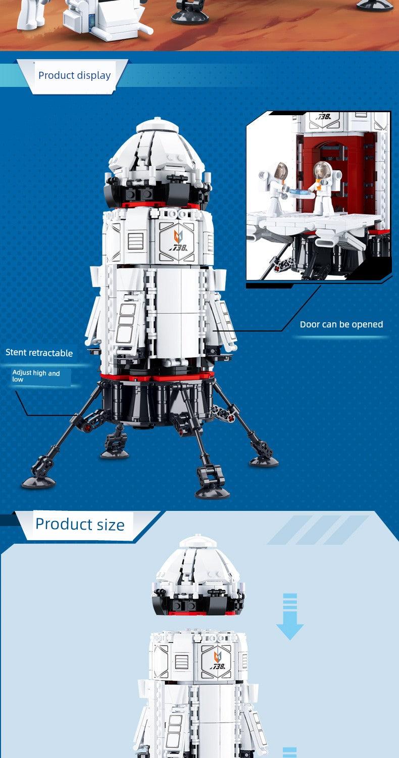 Splicing Toy Building Blocks Space Rocket Model International Space Station Space Shuttle Boys Puzzle