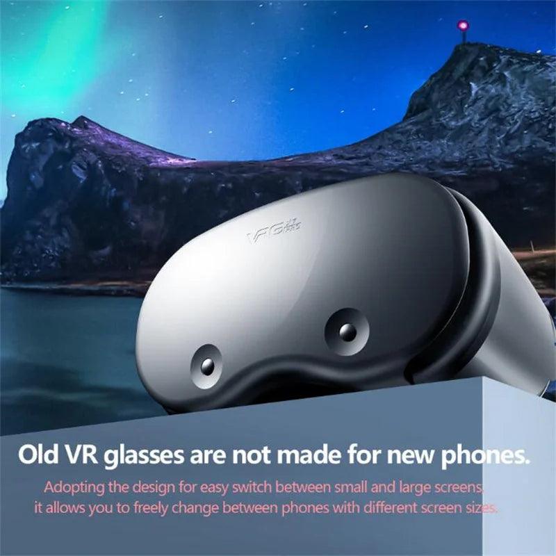 Original VRGpro X7 VR Virtual Reality 3D Glasses Box VR Google Cardboard Helmet for IOS Android 5-7" Smartphone,Wireless Rocker