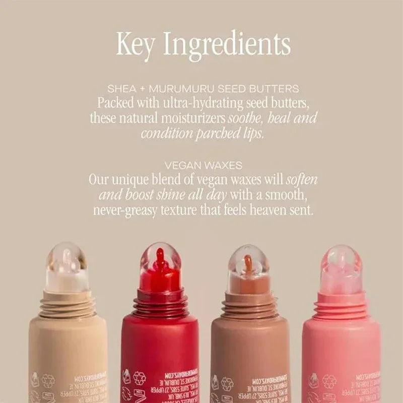 Summer Crystal Lip Butter Balm Moisturizing Liquid Lipstick Transparent Mineral Lip Oil Cosmetic Beauty Makeup