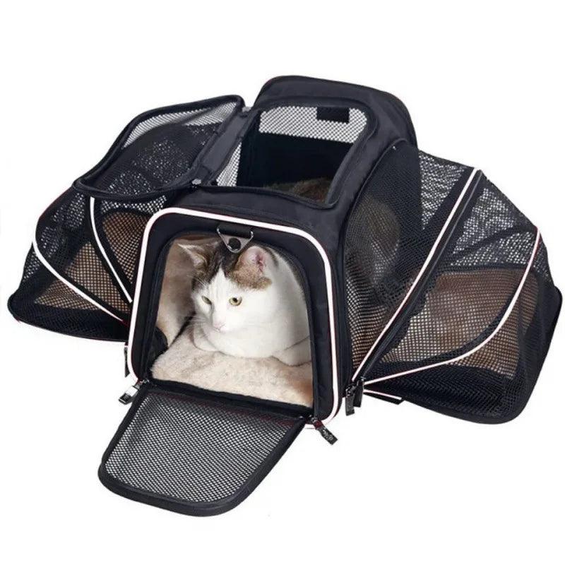 1pcsCarriers Backpack Portable Breathable Foldable Shoulder Bag Cat Dog Carrier Bags Outgoing Travel Pets Handbag Transport Bag