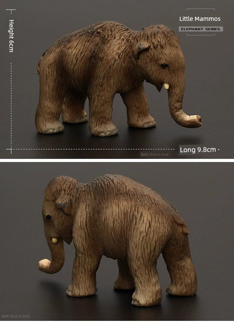 Kids Model Large Solid Asian Elephant Artificial Animal