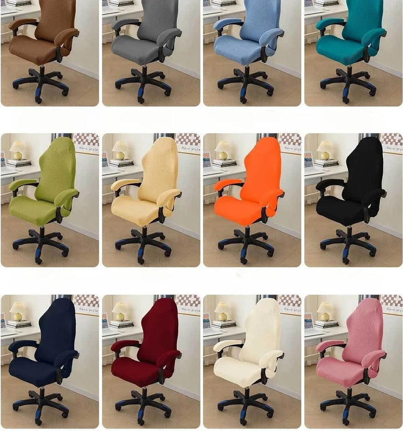 Gaming Chair Cover Elastic Swivel Chair Cover No Balling, No Deformation, Cleaning, No Colour Loss Chair Dust Protection Cover