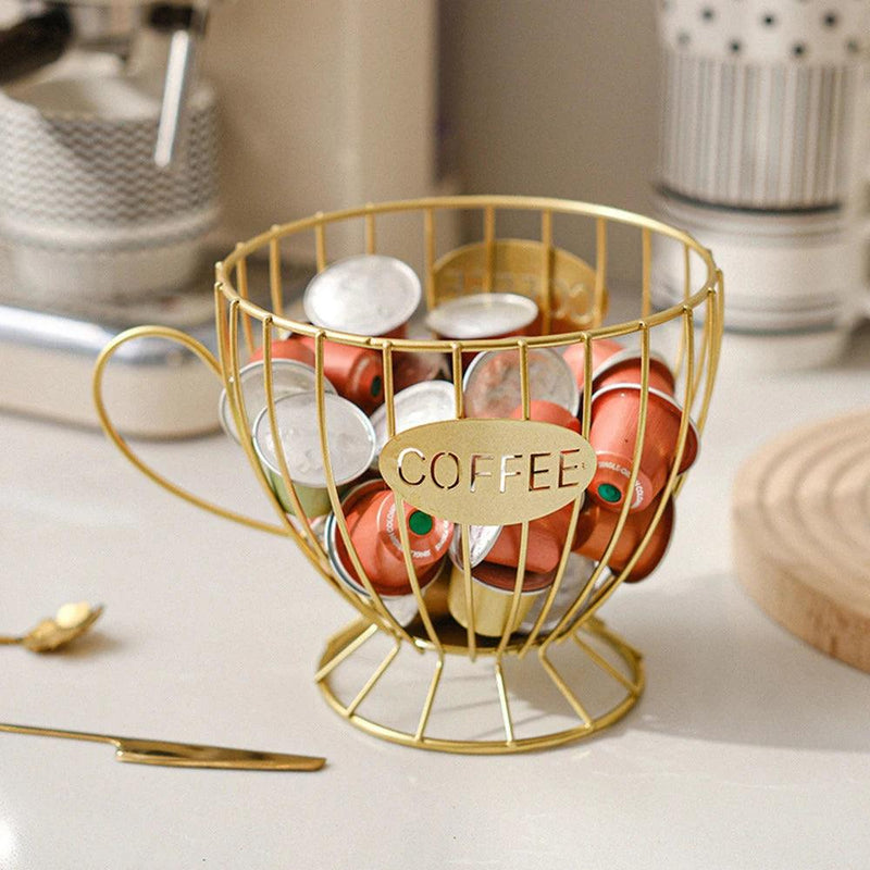 Fashion Coffee Capsule Holder Durable Snack Coffee Storage Bracket Gift For Birthday High Capacity Multipurpose