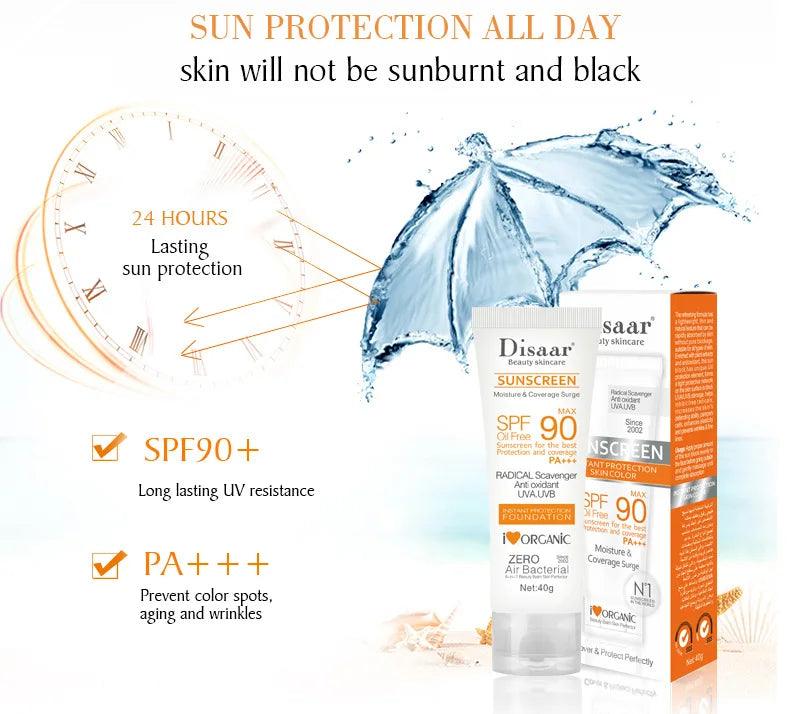 Facial Body Sunscreen Whitening Sun Cream Sunblock Skin Protective Cream Anti Sun Facial Protection Cream High SPF