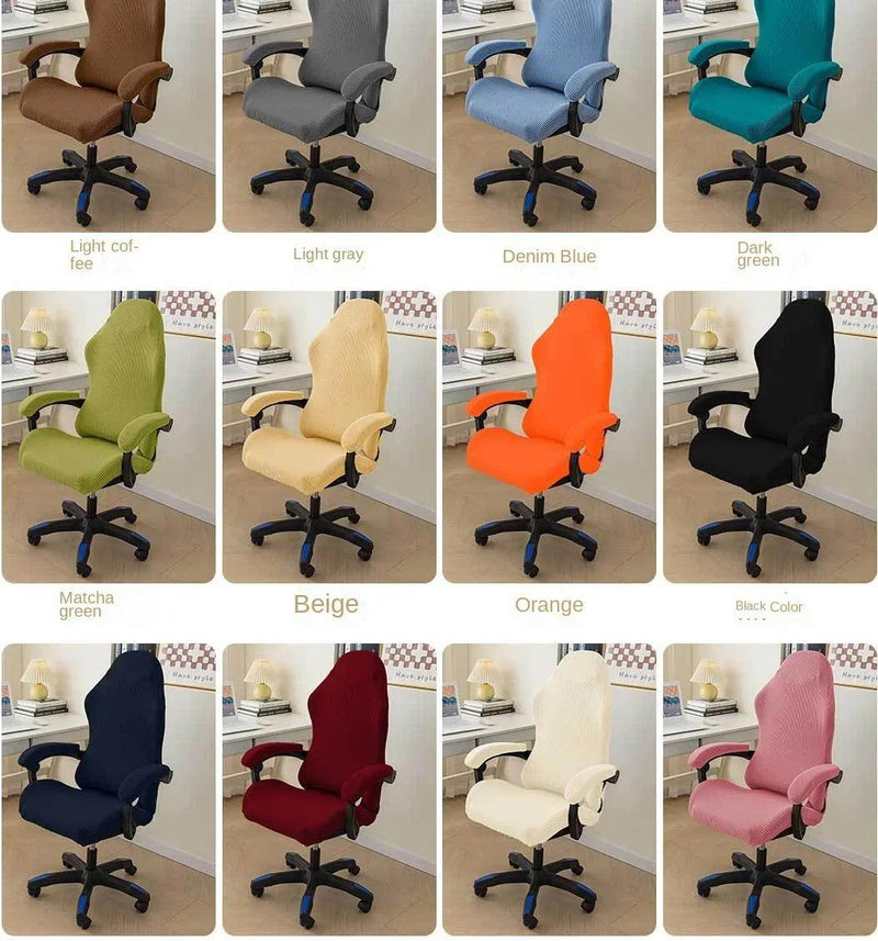 Gaming Chair Cover Elastic Swivel Chair Cover No Balling, No Deformation, Cleaning, No Colour Loss Chair Dust Protection Cover