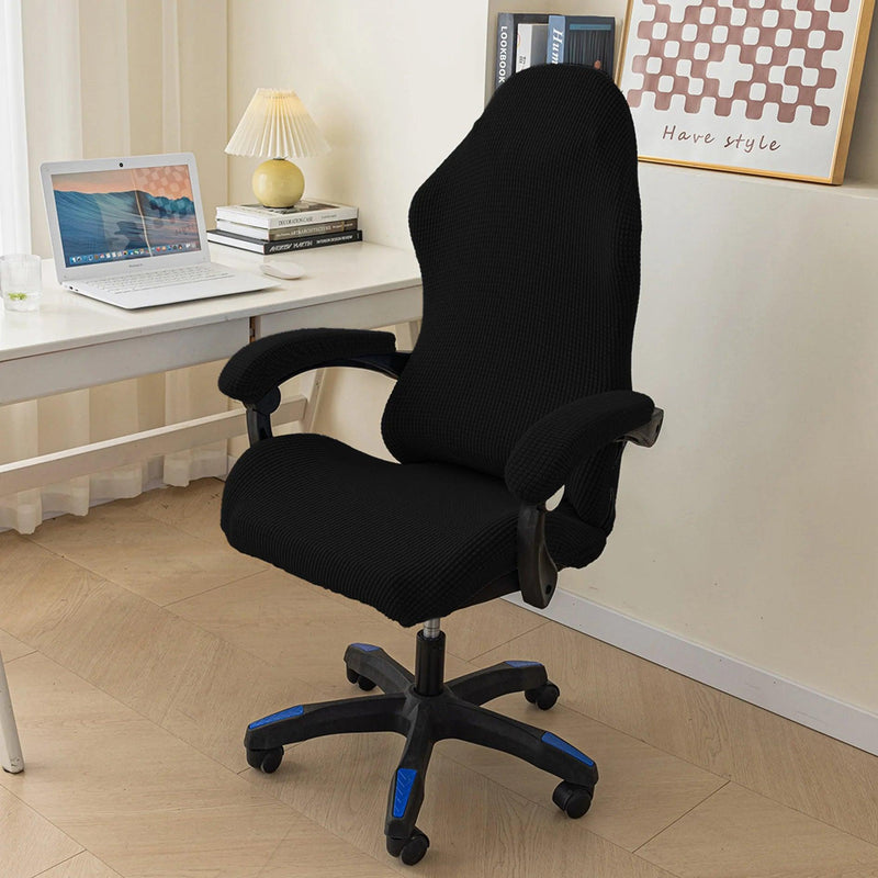 Gaming Chair Cover Elastic Swivel Chair Cover No Balling, No Deformation, Cleaning, No Colour Loss Chair Dust Protection Cover