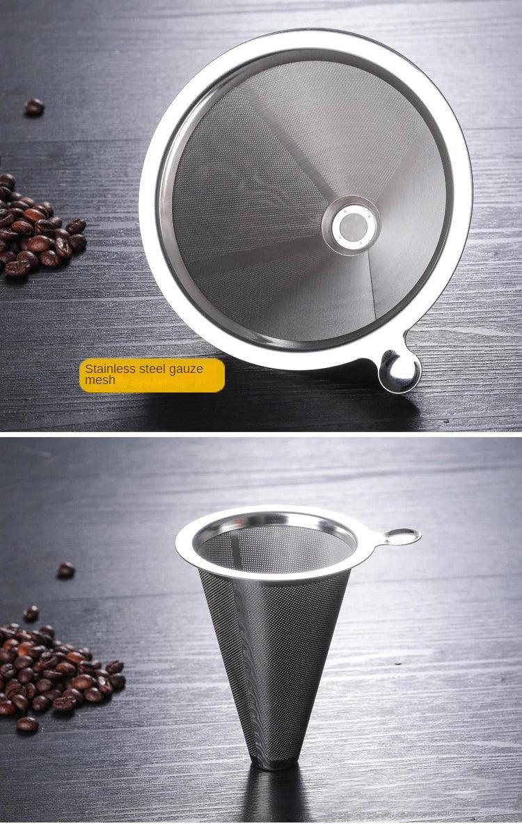 Hand Brewed Coffee Sharing Pot Filter Screen Glass Coffee Filter Cup Coffee Pot Set Drip Small Household Glass Pot Coffee Jar