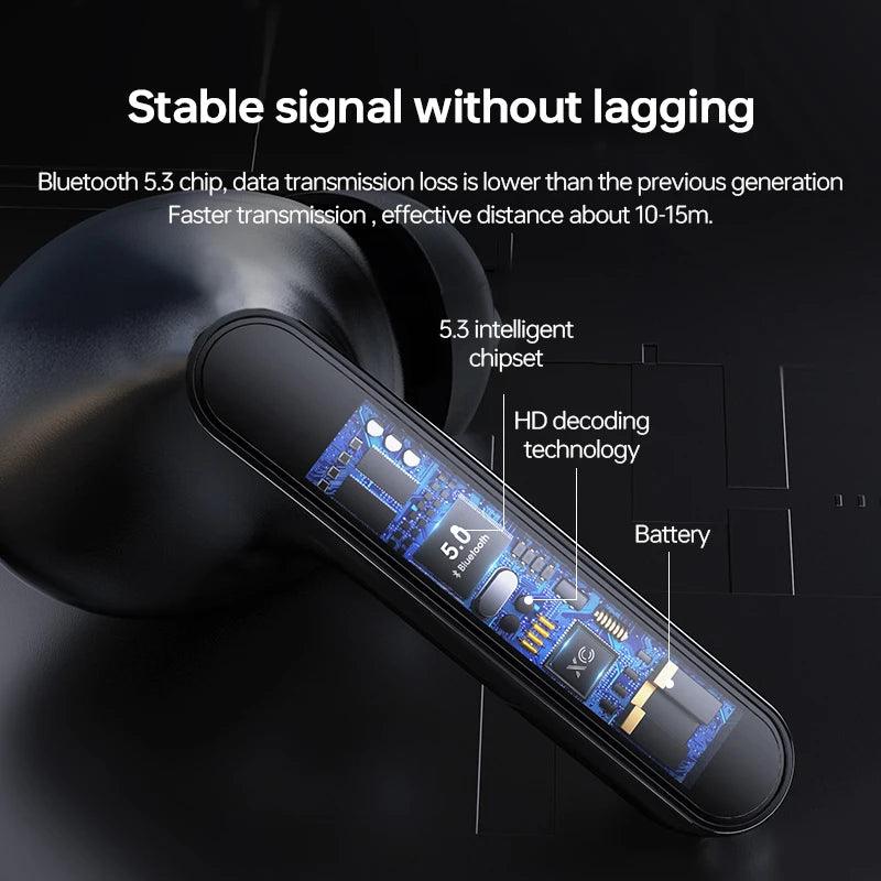 ZQB A3 TWS True Wireless Earbuds 5.3 Bluetooth Sport Headphones HiFI Stereo Sound Earbuds with Mic Headphones Work On All Smartp