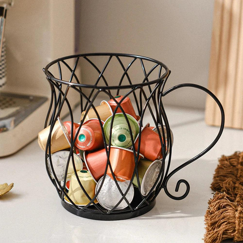 Fashion Coffee Capsule Holder Durable Snack Coffee Storage Bracket Gift For Birthday High Capacity Multipurpose