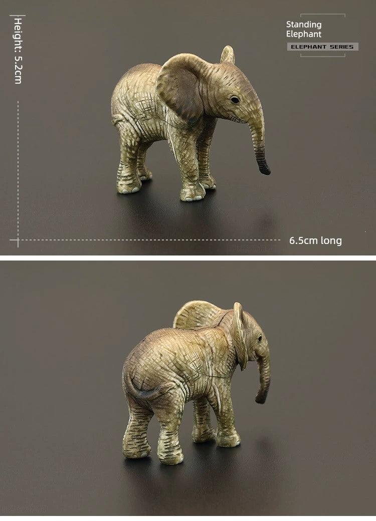 Kids Model Large Solid Asian Elephant Artificial Animal