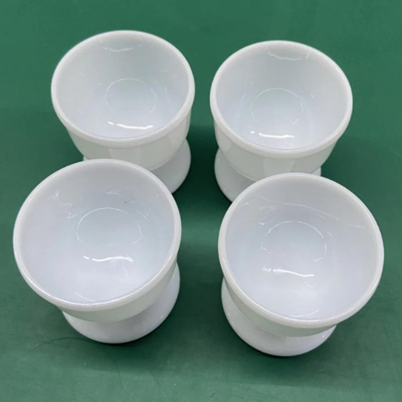 4/8pc Egg Cups Holders Hard Soft Boiled Eggs Holders Cups Novel White  Breakfast Plastic Kitchen Accessories