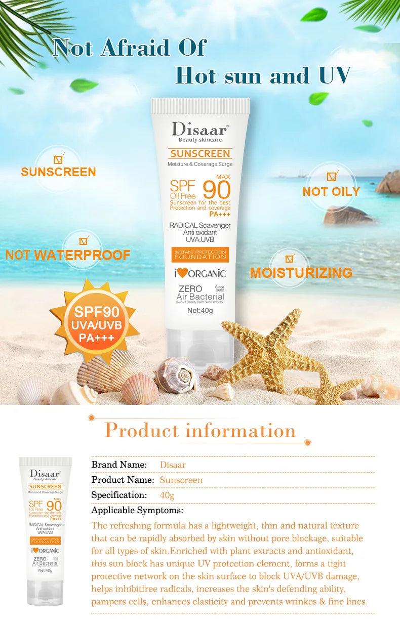 Facial Body Sunscreen Whitening Sun Cream Sunblock Skin Protective Cream Anti Sun Facial Protection Cream High SPF