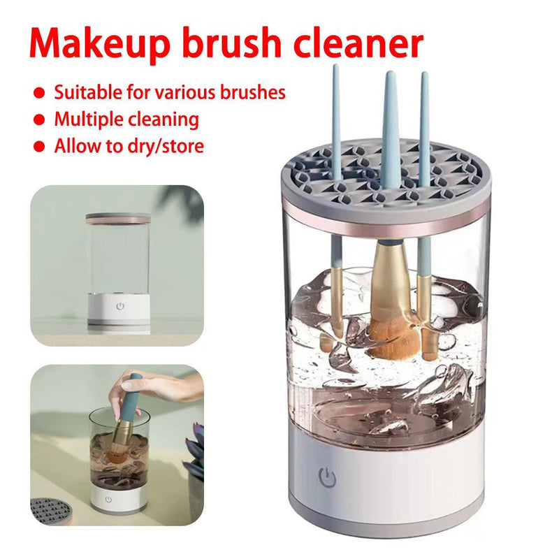 3 In 1 Automatic Makeup Brushes Cleaner Cosmetic Brushes Spinner Cleaning Drying Machine USB Electric Brush Cleaner Dryer