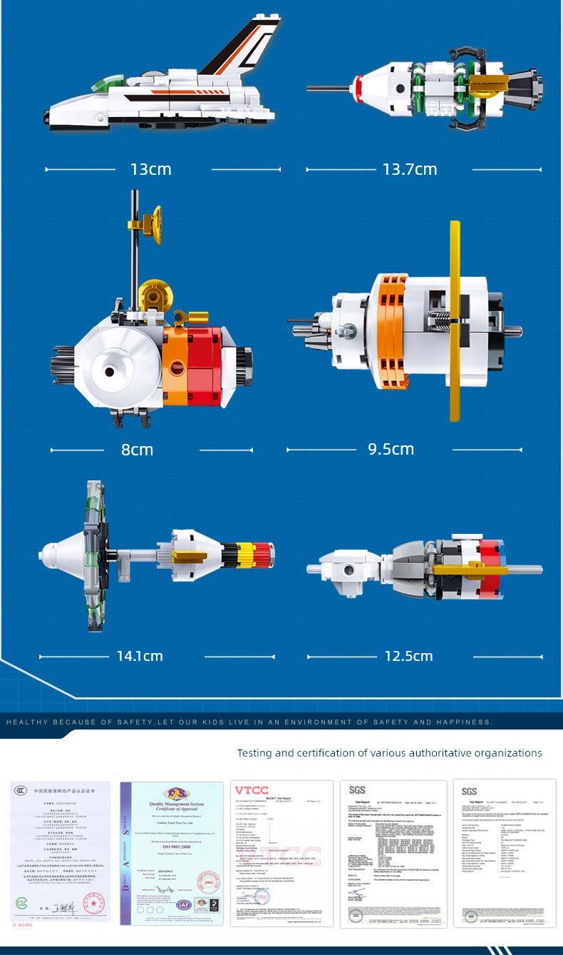 Splicing Toy Building Blocks Space Rocket Model International Space Station Space Shuttle Boys Puzzle