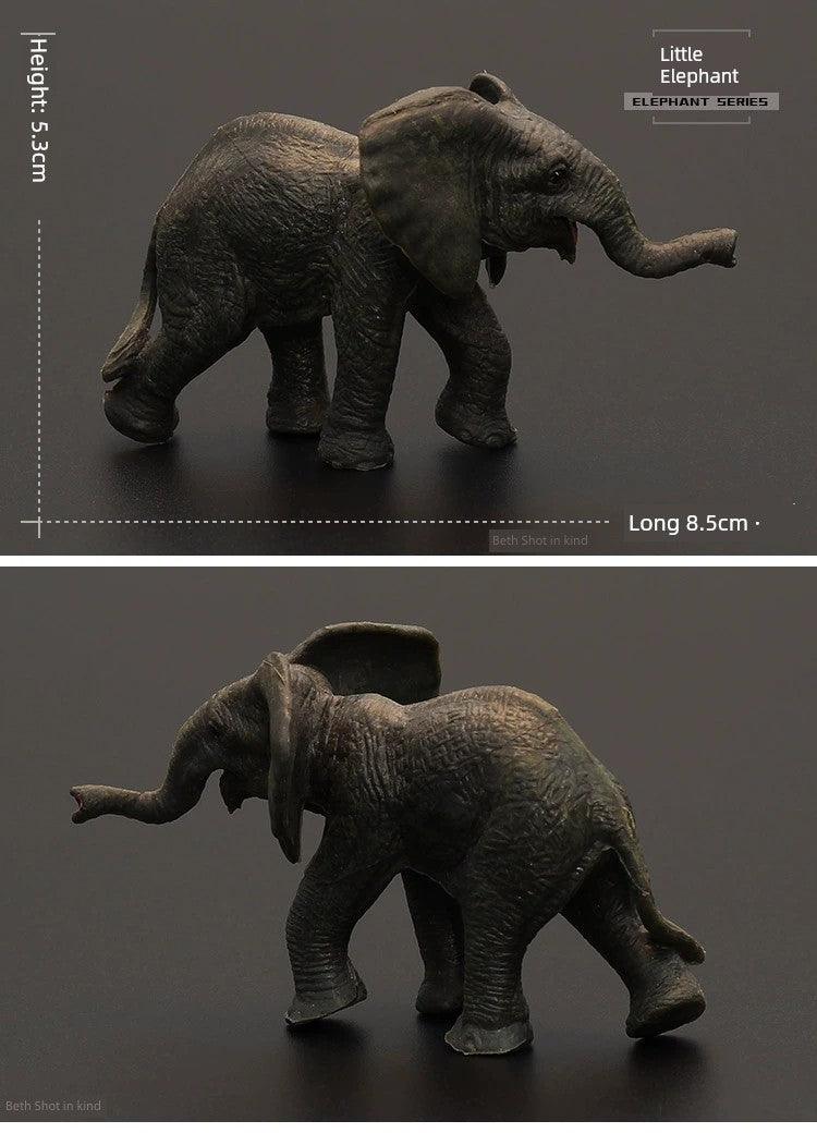 Kids Model Large Solid Asian Elephant Artificial Animal