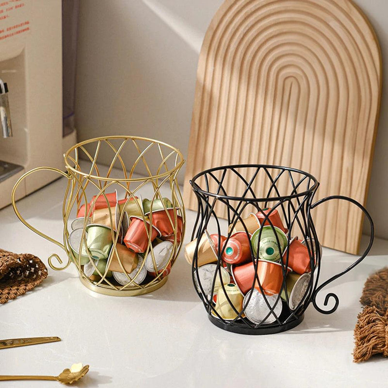 Fashion Coffee Capsule Holder Durable Snack Coffee Storage Bracket Gift For Birthday High Capacity Multipurpose