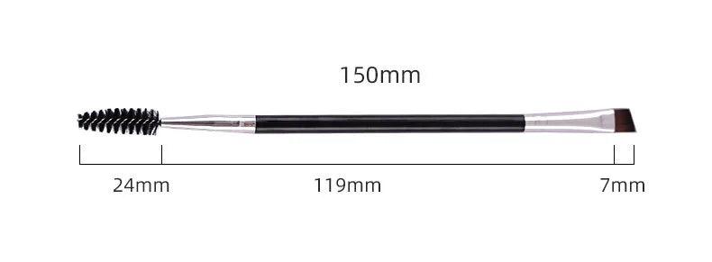 Double-ended Eyebrow Eyeliner Brush for Women Makeup Tools Eyelashes Brush Lash Curl Spiral Brush Angled Brow Powder Brushes