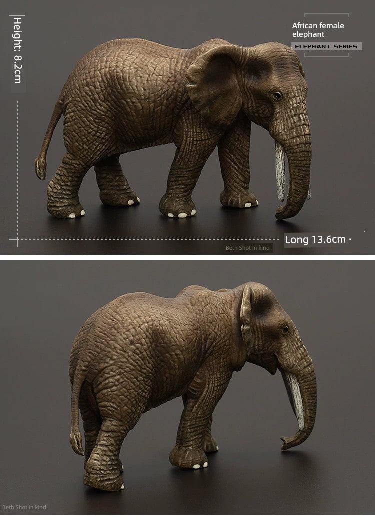 Kids Model Large Solid Asian Elephant Artificial Animal