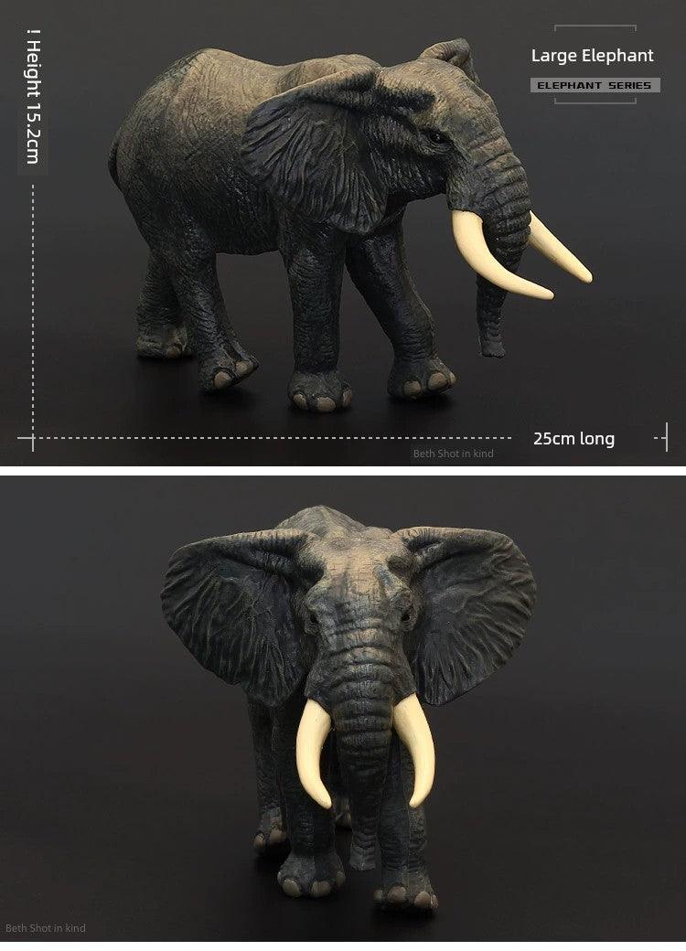 Kids Model Large Solid Asian Elephant Artificial Animal